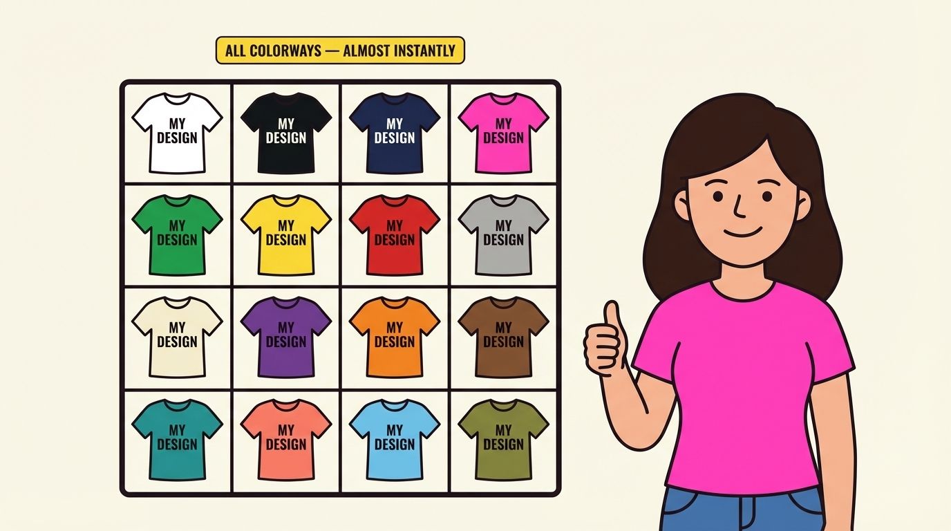 All colorways mockups at once